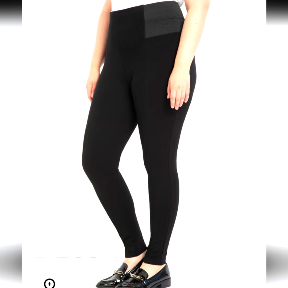 Eloquii Black Stretch‎ Leggings Sz.16 NWT
